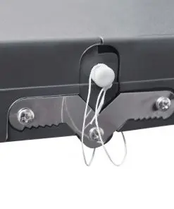 Foldable Camping Table Set with 4 Stools Aluminium Extra Light Grey