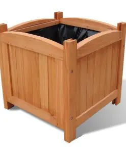 Wooden Planter 30x30x30 cm Set of 2