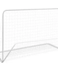 vidaXL Football Goal with Net 182x61x122 cm Steel White