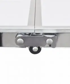 vidaXL Foldable Camping Table Aluminium 120 x 60 cm