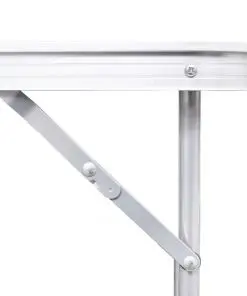 vidaXL Foldable Camping Table Aluminium 120 x 60 cm