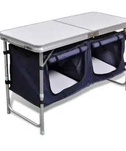 Foldable Camping Cupboard with Aluminium Frame