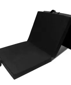 vidaXL Trifold Foam Mattress 190 x 70 x 9 cm Black