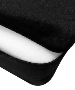vidaXL Trifold Foam Mattress 190 x 70 x 9 cm Black