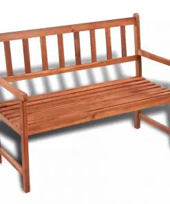vidaXL Garden Bench 120 cm Solid Acacia Wood