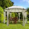 vidaXL Round Gazebo with Curtains 3.5 x 2.7 m vidaXL Round Gazebo with Curtains 3.5 x 2.7 m