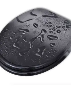 vidaXL Toilet Seats with Hard Close Lids MDF Water