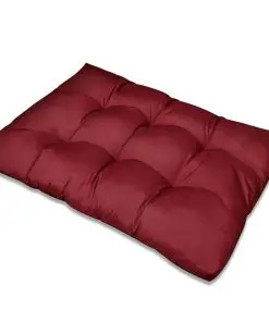 vidaXL Wine Red Upholstered Seat Cushion 120 x 80 x 10 cm