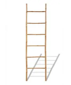 Bamboo Towel Ladder with 6 Rungs