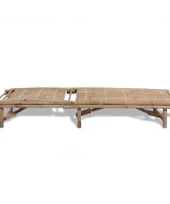 vidaXL Sun Lounger Bamboo
