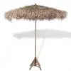 Bamboo Parasol 270 cm with Banana Leaf Roof