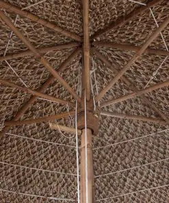 Bamboo Parasol 270 cm with Banana Leaf Roof