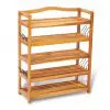 vidaXL Wooden 5-tier Shoe Shelf vidaXL Wooden 5-tier Shoe Shelf