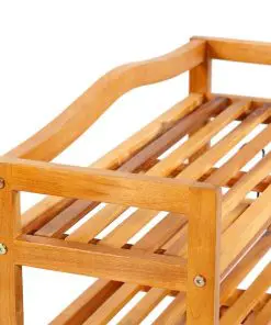 vidaXL Wooden 5-tier Shoe Shelf