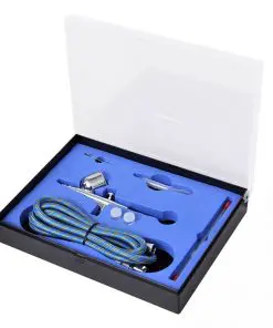 vidaXL Airbrush Set 0.2 / 0.3 / 0.5 mm Nozzles