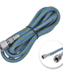 vidaXL Airbrush Set with Glass Jar 0.2 / 0.3 / 0.5 mm Nozzles