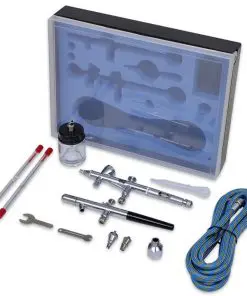 vidaXL Airbrush Set with 2 Spray Guns