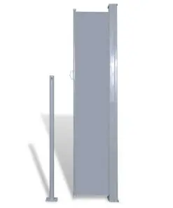 Patio Retractable Side Awning 160 x 300 cm Grey