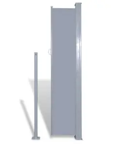 Patio Retractable Side Awning 180 x 300 cm Grey
