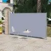 Patio Retractable Side Awning 180 x 300 cm Grey