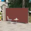 Patio Retractable Side Awning 180 x 300 cm Brown