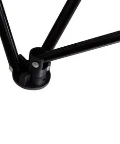 2 pcs Foldable Camping Chair with Footrest Blue