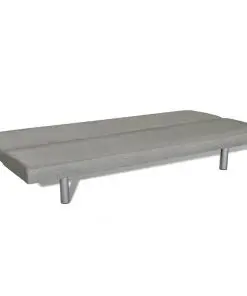 vidaXL Sofa Bed Grey Polyester