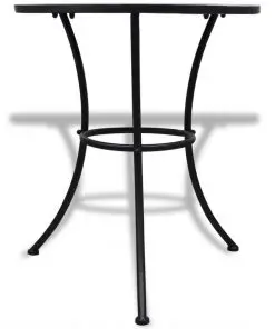 vidaXL Bistro Table Blue and White 60 cm Mosaic