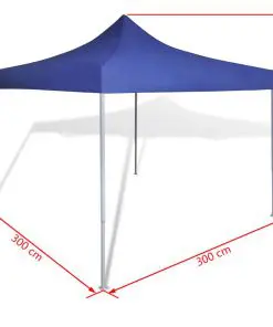 vidaXL Foldable Tent 3×3 m Blue