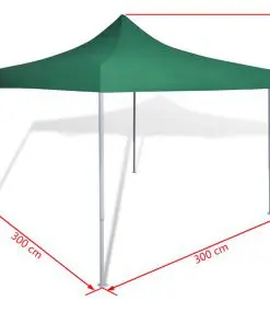 vidaXL Foldable Tent 3×3 m Green