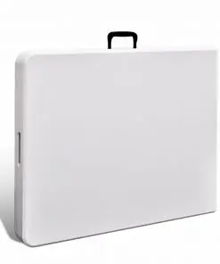 vidaXL Folding Garden Table White 180x75x74 cm HDPE