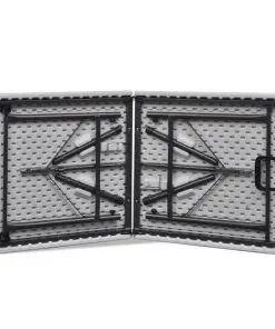 vidaXL Foldable Garden Table 122 cm HDPE White