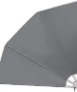 vidaXL Collapsible Balcony Side Awning Grey 210×210 cm