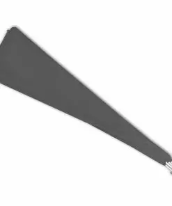 vidaXL Collapsible Balcony Side Awning Grey 140×140 cm