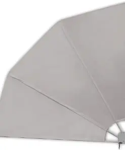 vidaXL Collapsible Balcony Side Awning Cream 210×210 cm