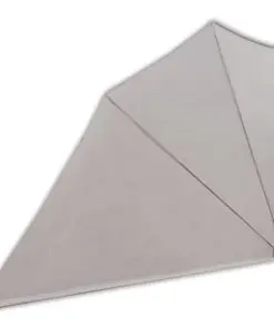 vidaXL Collapsible Balcony Side Awning Cream 160×240 cm