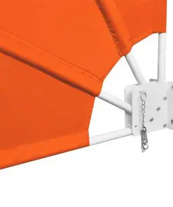 vidaXL Collapsible Balcony Side Awning Terracotta 210×210 cm