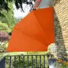 vidaXL Collapsible Balcony Side Awning Terracotta 210×210 cm