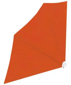 vidaXL Collapsible Balcony Side Awning Terracotta 140×140 cm
