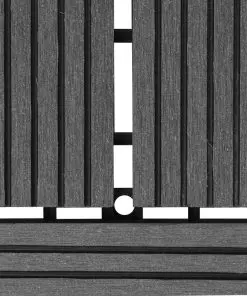vidaXL Decking Tiles WPC 1 sqm Grey 11 pcs 30 x 30 cm