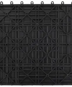 vidaXL Decking Tiles WPC 1 sqm Grey 11 pcs 30 x 30 cm