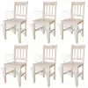 vidaXL Dining Chairs 6 pcs Pinewood