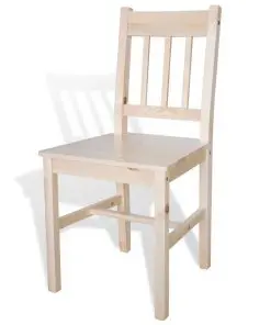 vidaXL Dining Chairs 6 pcs Pinewood