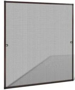 Brown Insect Screen for Windows 120 x 140 cm