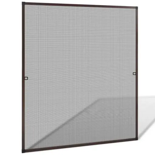 Brown Insect Screen for Windows 130 x 150 cm