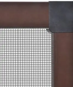 Brown Insect Screen for Windows 130 x 150 cm