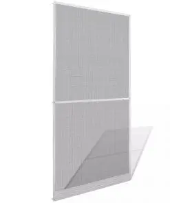 White Hinged Insect Screen for Doors 100 x 215 cm