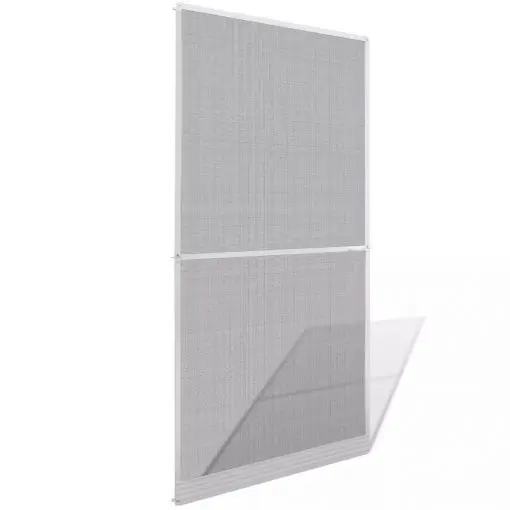 White Hinged Insect Screen for Doors 100 x 215 cm