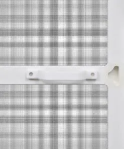 White Hinged Insect Screen for Doors 100 x 215 cm