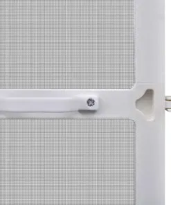 White Hinged Insect Screen for Doors 100 x 215 cm
